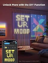 Govee Curtain Lights Smart LED RGBIC 520 LEDs 5x6.6ft DIY GIF 3 sizes view 3