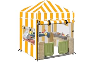 HMOCK Kids Outdoor Playhouse Cover, Kids Playhouse Cover Suitable for Step 2 Playhouse and Playhouse of The Same Size as Other Brands Playhouse for Kids Outdoor, Outdoor Playset Cover (Yellow)