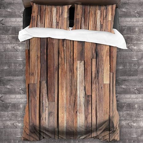 Amazon 布団カバー シングル 3点セット 寝具カバー セット ベッド用 布団用 掛け布団カバー 古いグランジ木製の板床ウッドテクスチャ 肌に優しい 寝具カバーセット オンライン通販