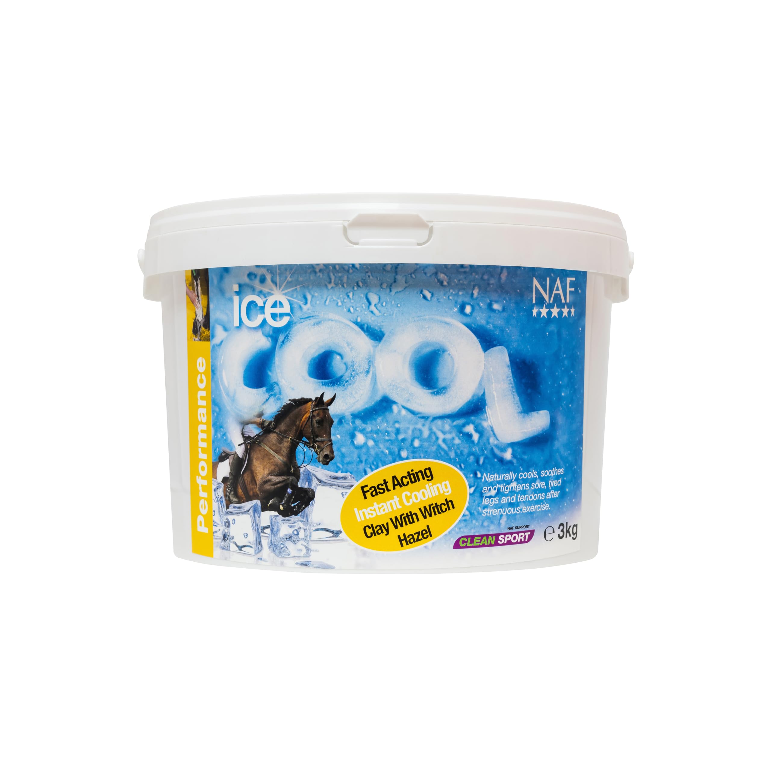 NAF Ice Cool Gel 2.5L – Rapid Cooling Gel for Horses’ Legs & Muscles – Soothes, Refreshes & Aids Recovery Post-Exercise – With Witch Hazel & Arnica – Non-Rinse Formula