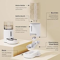 CZPET Automatic 4L/1Gal/135Oz Cat Water Dispenser