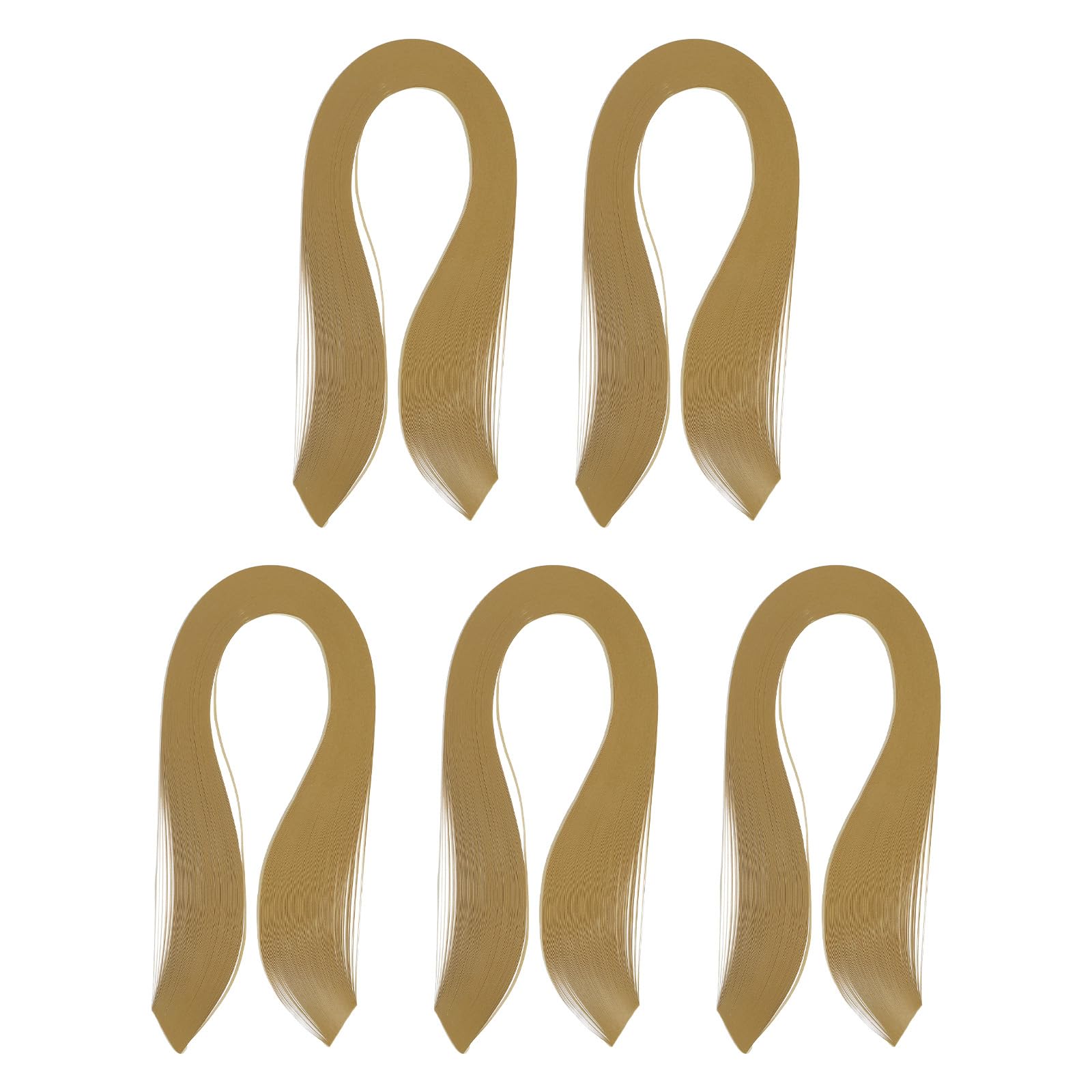 PATIKIL 600pcs Quilling Strips Paper 1/8"(3mm) 39cm Origami Paper Quilling Strip for Art DIY Hand Craft Christmas, Light Brown