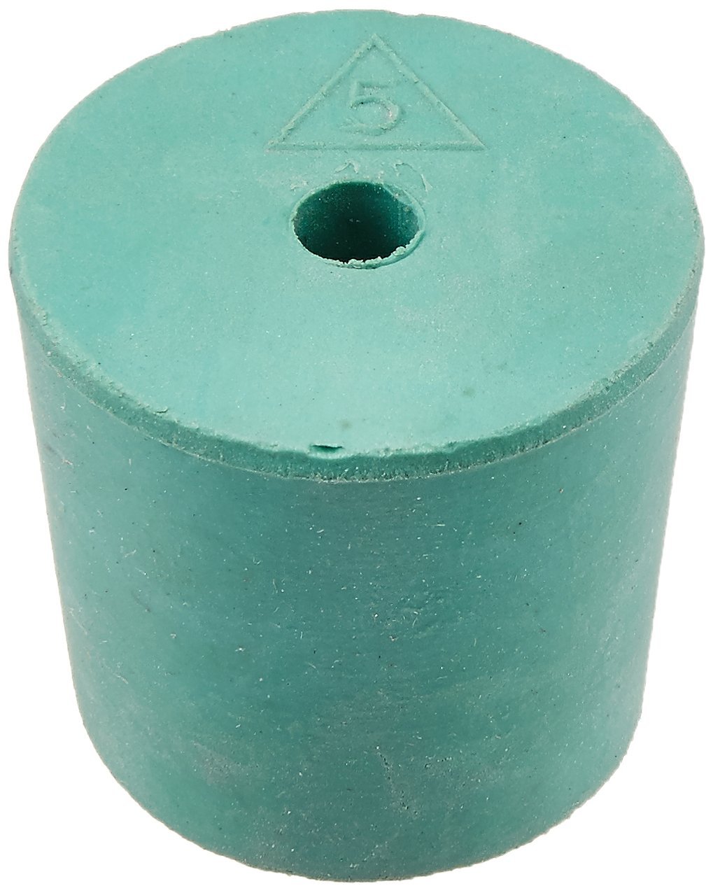 Plasticoid H5.5M351 Green Rubber Neoprene One Hole Stopper, 28mm Top