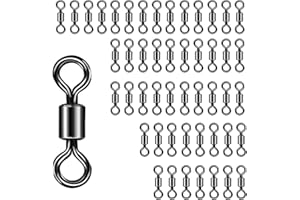 Eupheng Quick Change Fly Fishing Snaps Stainless Steel, Fishing swivels, Fast Easy & Secure, Hook Snaps for Flies, Jigs, Lure