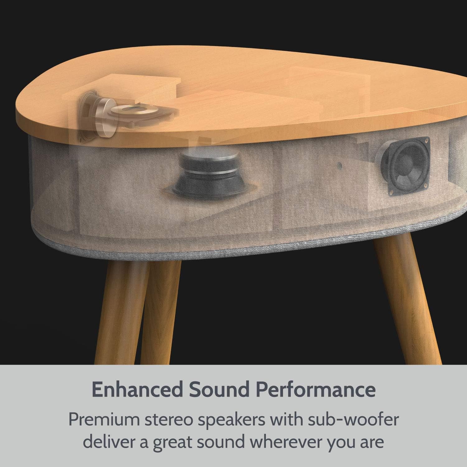 Portable Smart Side Table Bluetooth Speaker With Wireless & USB ...