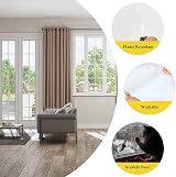 fowong Insect Mesh Curtain 90x225 cm Polyester Window Screen White view 5