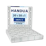 Handua 20x20x1 Air Filter MERV 11, Plated Furnace