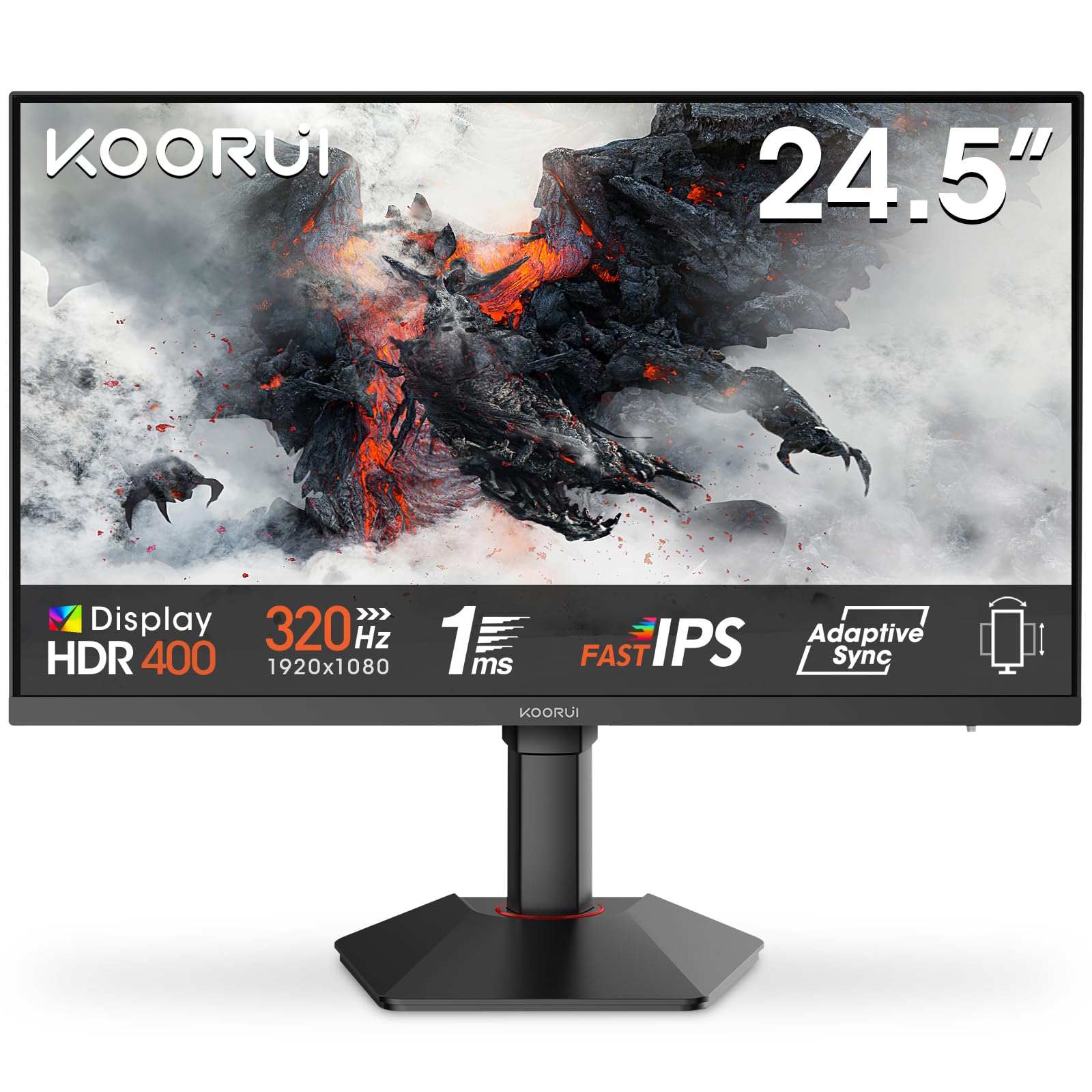 KOORUI 24.5 Inch Gaming Monito...