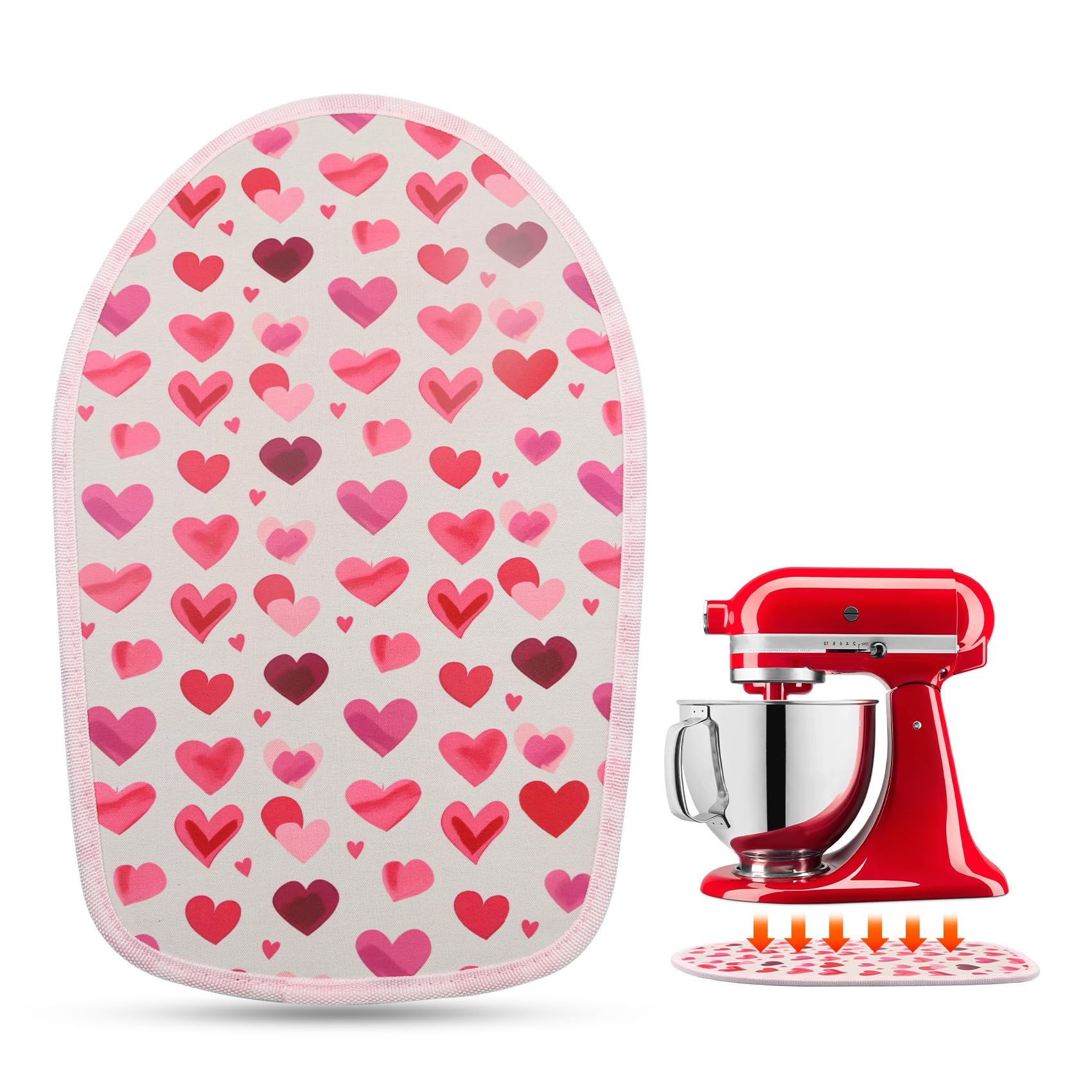 for Kitchen Aid Mixer Sliding Mat - Slider Mat for Kitchen Aid Artisan 4.5-5 Qt Tilt-Head Stand Mixer, Mover Mixer Slider Pad for Kitchen Aid Mixer Attachment Kitchen Appliance Countertop Accessories