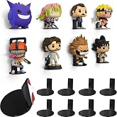 Modern JP Adhesive Display Shelf for Funko Pop Figures (8-Pack) &ndash; Pop Shelf Wall Display &ndash; Action Figure Stand &ndash; Easy Adhesive Install &ndash; Black