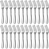 24-Piece Dinner Forks Set, Funnydin 7.1 Inches Stainless Steel Forks Silverware, Durable Table Forks Set, Use for Home, Hotel