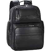 TIDING Men's Vintage Leather Backpack 15.6" Laptop Bag Large Capacity Business Travel Hiking Shoulder Daypacks