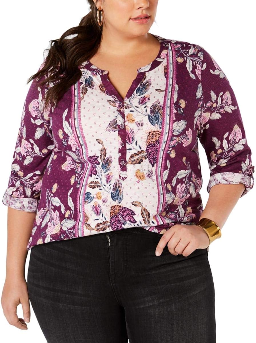 cotton plus size tops