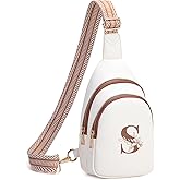 Viverte Crossbody Bags for Women Initial Sling Bag Cross Body Fanny Packs Personalized Gifts for Mom Women Wife
