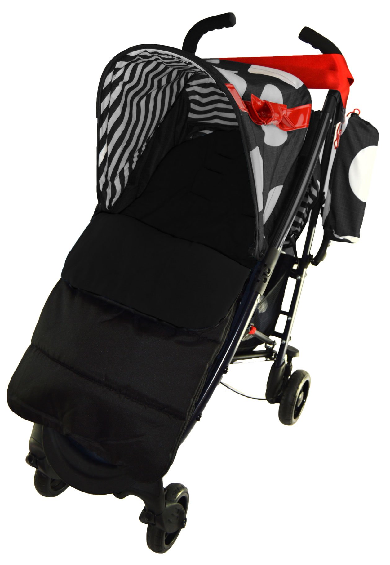 Footmuff/Cosy Toes Compatible with Maclaren Spitfire Pushchair Black Jack