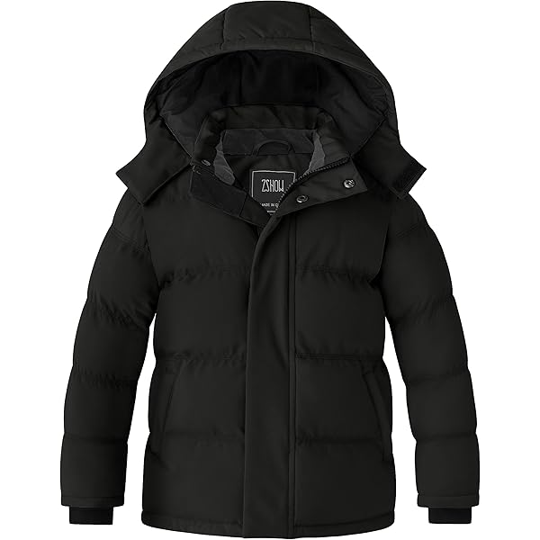 Amazon.com: ZSHOW Boys' Winter Coat Thick Fleece Lined Parka Thick