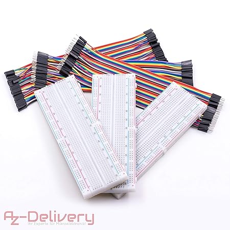 AZDelivery ????? 3 x 40 STK. Jumper Wire m2m/f2m/f2f + 3er Set MB102 Breadboard für Arduino