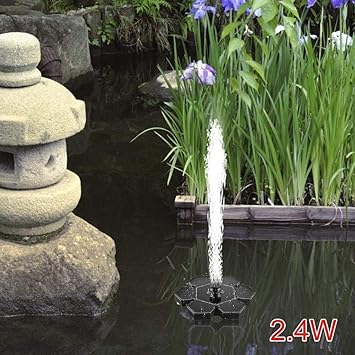 Amazon Co Jp 池の噴水ポンププールは 鳥に新鮮な水を提供し 庭の装飾用のledライト 鳥の湯 小さな池 水循環 スポーツ アウトドア