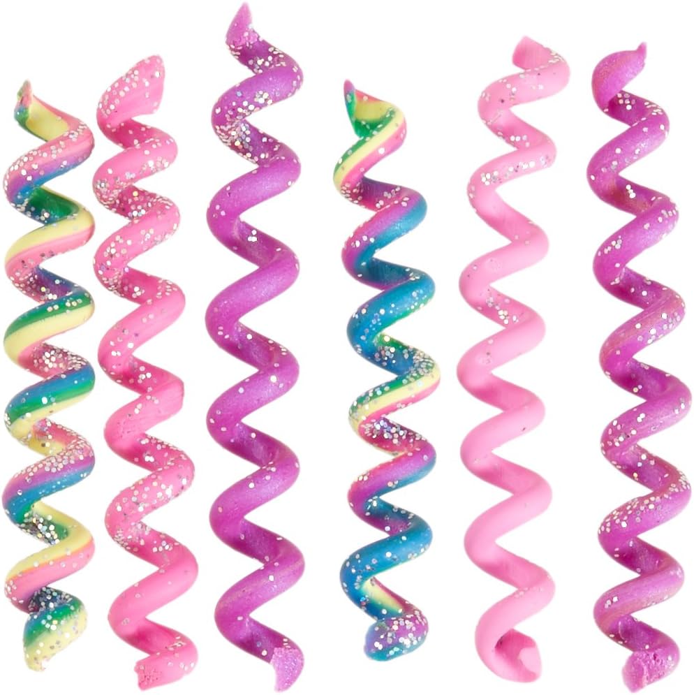 Hair Wraps, Mini Just Wraps, Packet with 6 Mini Hair Wrap Coils, 2"