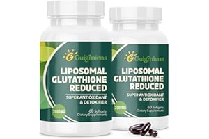 GUIGMIENS oumebiu Liposomal Glutathione 2000 MG, 10x Better Absorption, Glutathione Supplement with Hyaluronic Acid+Collagen Peptide+Resveratrol, Powerful Antioxidant, Health Aging, Immune Health, 120 Count