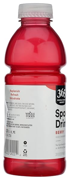 365 BY WHOLE FOODS MARKET, BERRY SPORTS DRINK, 20 FL OZ
