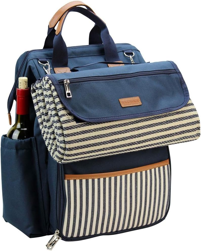 INNO STAGE Wide Open Large Capacity Picnic Backpack for 4, with