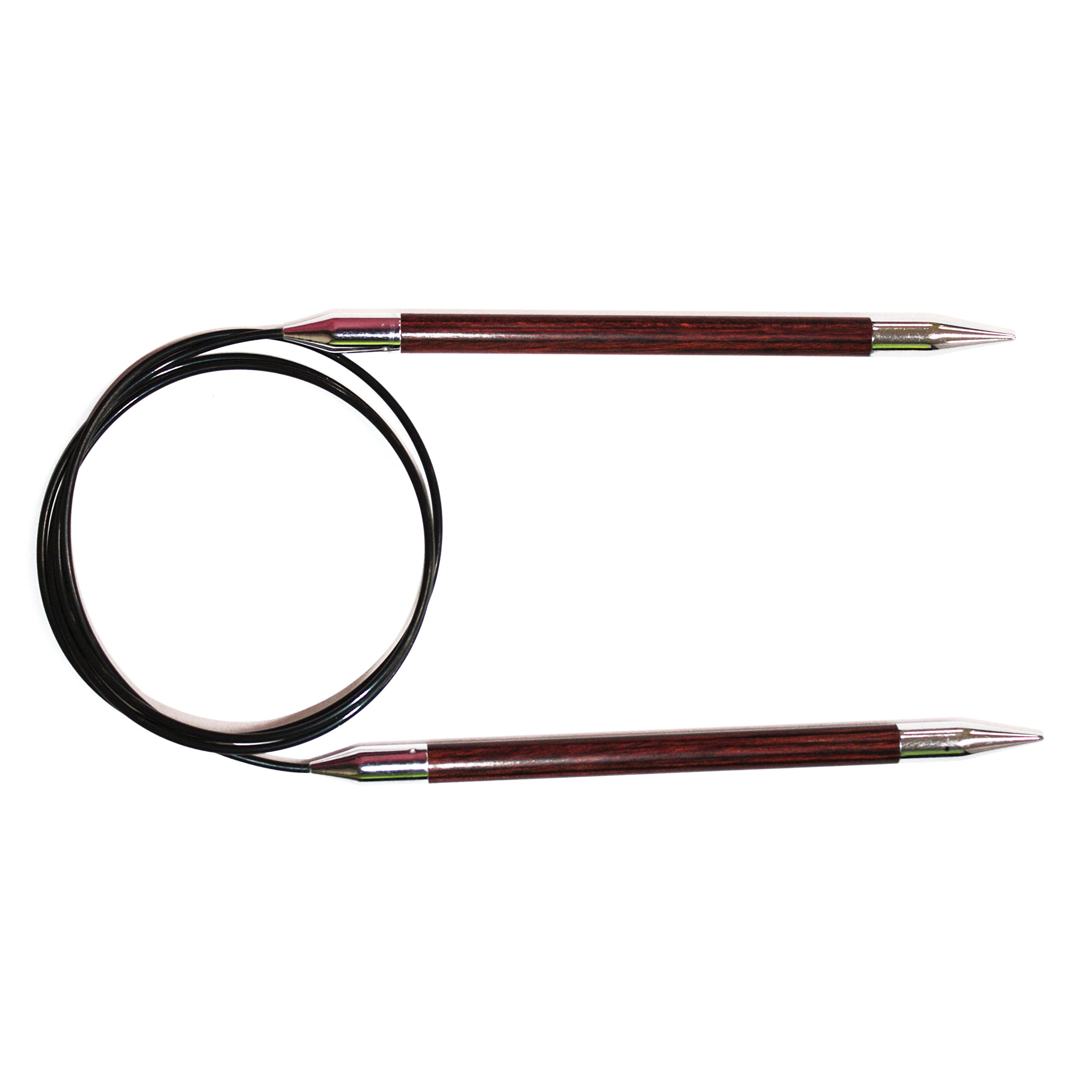 KnitPro Royale: Knitting Pins: Circular: Fixed: 60cm x 7.00mm, Birchwood, brass, Multi-Colour, 7mm — image 1