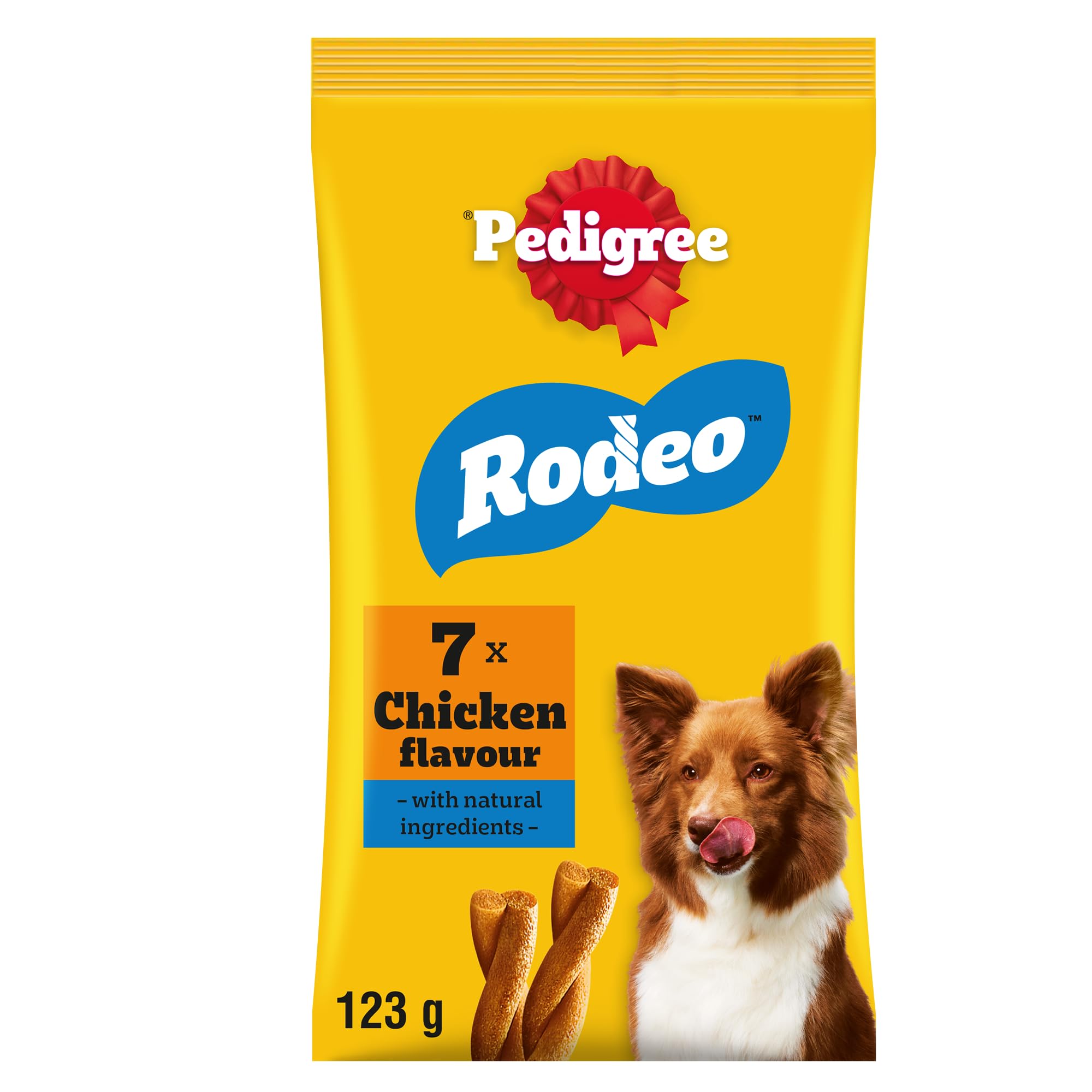 PEDIGREE RODEO Adult Dog Treats Chicken 84 Sticks 12 x 123g