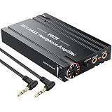 YGiTK 16-600Ω Portable Headphone Amplifier with Bass Boost & Volume Knob, HiFi 3.5mm Headphone Amp Rechargeable with 2-Stage Gain Switch, Aluminum Alloy Case,Compatible with Phone,iPad,PC,PS4/5,MP3/4