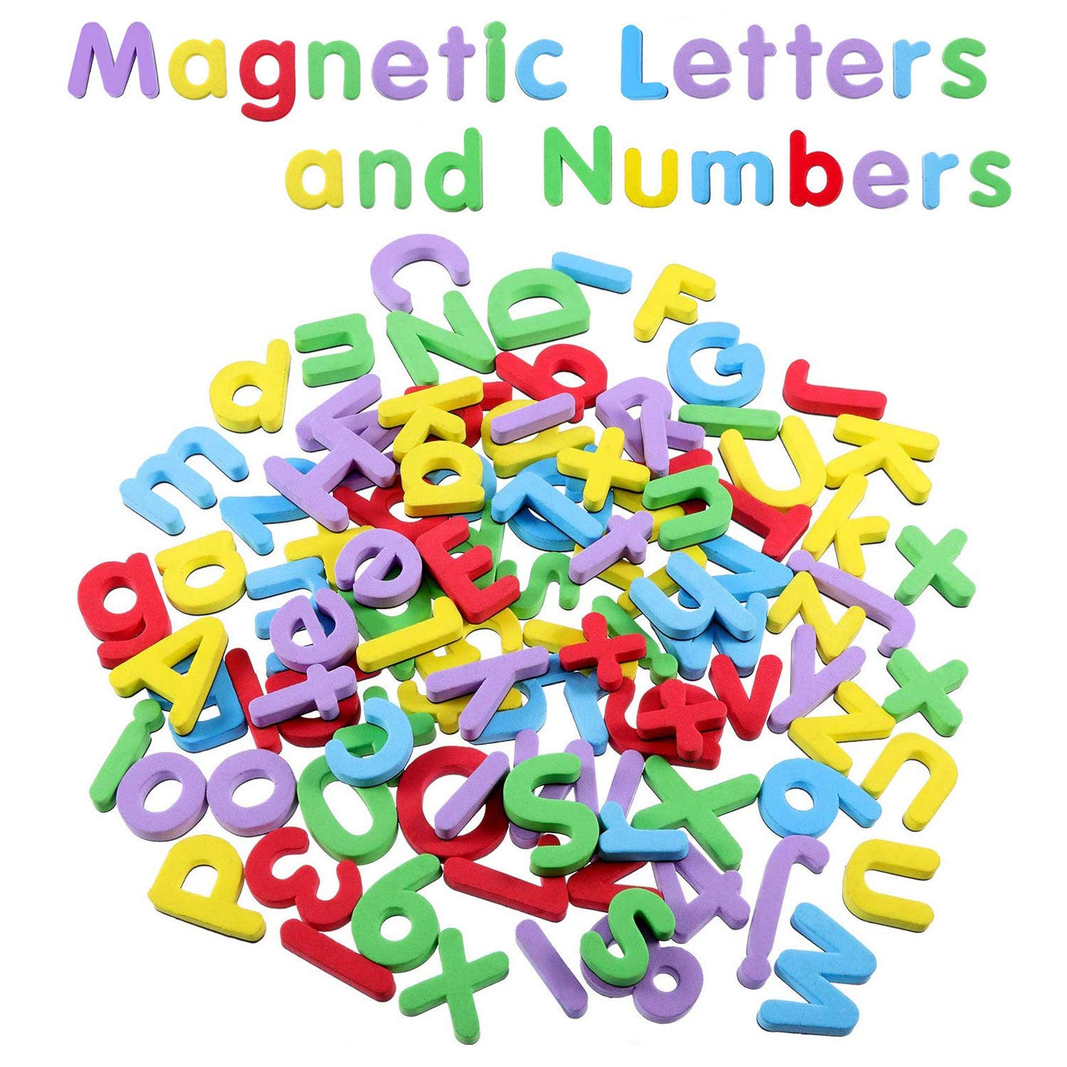 Magnetic Letters and Numbers,108 Pieces Fridge Magnets Alphabet Magnets Fridge Magnetic Numbers Educational Toys for Kids Toddlers Learning Spelling Counting