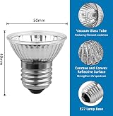 SCNNC Turtle Heating Bulb 50W UVA UVB E27 Dimmable AC230V Warm White 2700K 4 view 3
