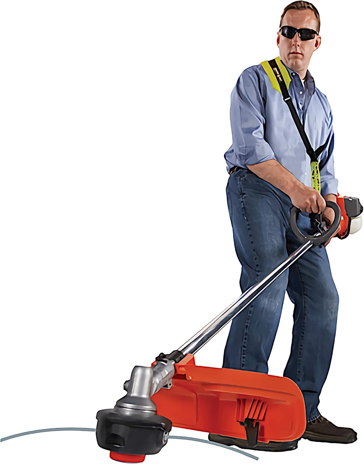 Good Vibrations Zero Gravity - Universal Weight Absorbing String Trimmer Strap with Bungee PRO-X System & Deluxe Comfort Shoulder Pad - Reliefs Body Tensions & Stabilizes Trimmer for Maximum Control : Garden & Outdoor