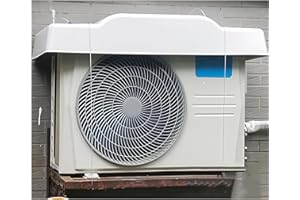 Heat pump cover，Split-Type Air Conditioner Outdoor Unit heat pump cover, Wall-Mounted, White (95 * 43cm)