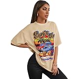T Shirt Letter Print Casual Tee 