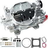 1903 Carburetor 500 CFM 4 Barrel Fit for Edelbrock AVS2 Series Electric Choke, Aluminum Square Flange Dual Quad Annular Boosters