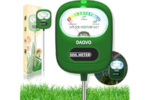 DAQVQ Soil Moisture Meter, Plants Moisture Meter Upgraded-Large Screen-Soil Hygrometer with Light- Plant Water Meter for Indoor and Outdoor Hous Plants, Garden, Farm, Lawn Soil Tester-Spring-Green