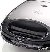 Quest 4 Slice Toastie Maker 1100W Non-Stick Cool Touch Handle Locking Clip view 8