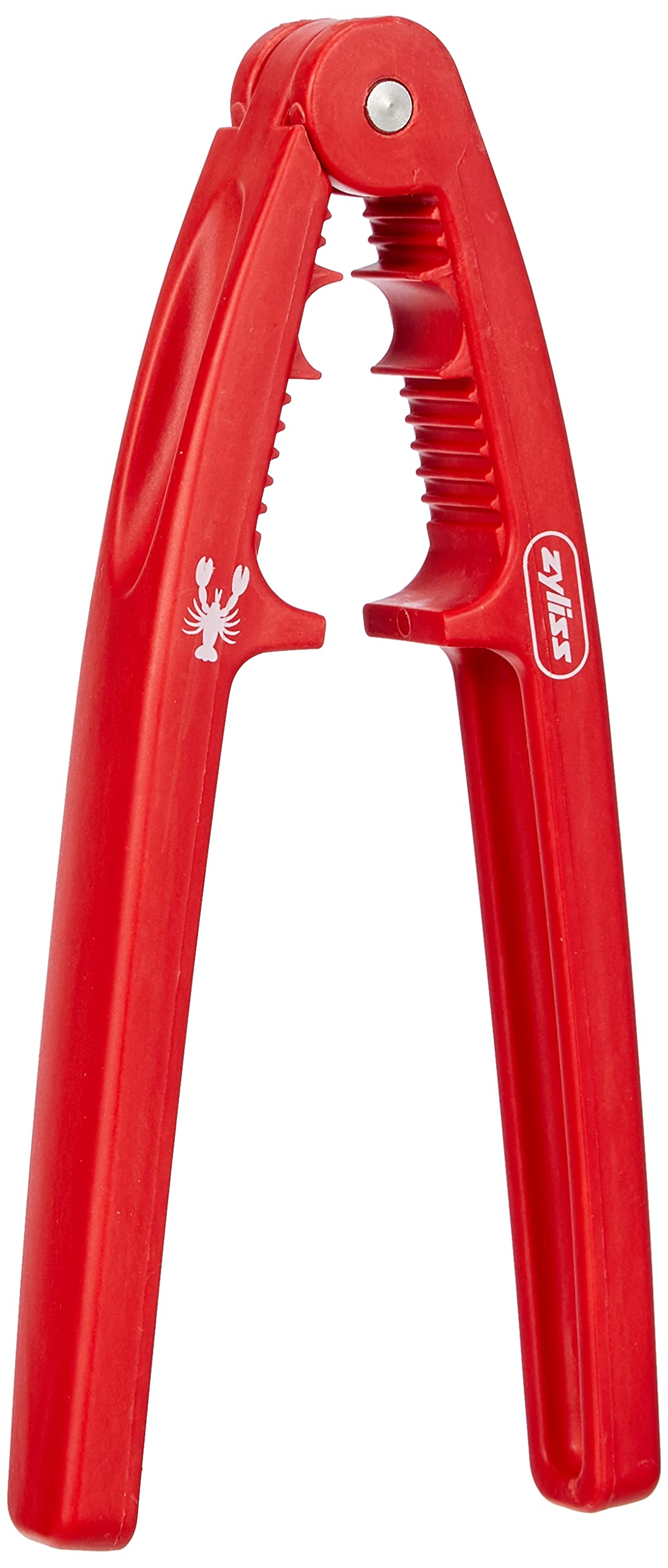 Zyliss E980129 Seafood Cracker, 24cm, Plastic/Stainless Steel, Red, Seafood Tongs for Cracking Lobster/Crab/Scampi/Seafood/Crustation Shells, Dishwasher Safe