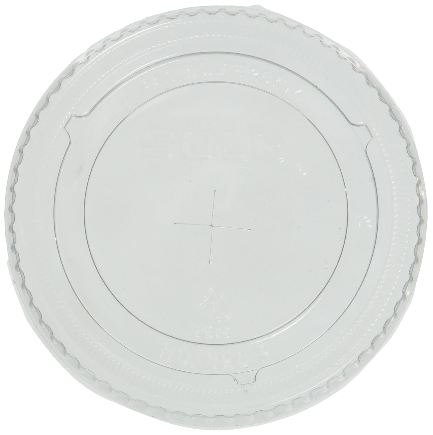 SOLO Cup Company - Ultra Clear Flat Cold Cup Lids f/16-24 oz Cups, PET, 100/Pack