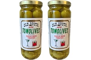 LARA'S GOURMET PASSIONS Old South Tomolives Pickled Green Tomatoes (2 Pack, 16 oz each) bundled with 4 count Lara's Gourmet Passion coasters