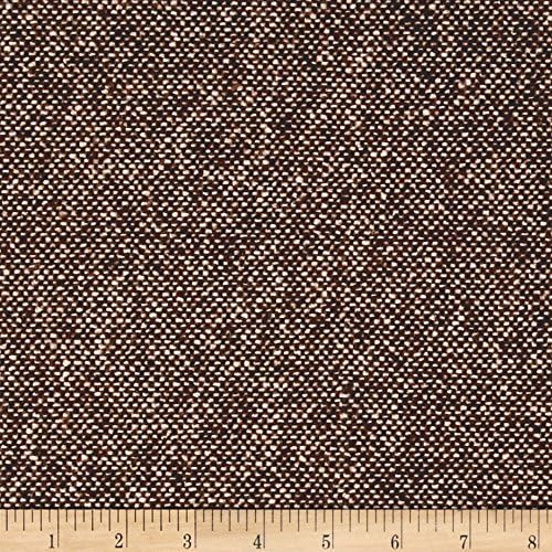 Boucle Wool Blend Coating Brown/Pink Fabric By The Yard