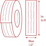 haggiy Melamine Edging Tape 40mm x 5m | Iron-On Black Smooth Edge Tape view 6