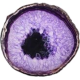 rockcloud 1 PC Agate Slices Geode Stones,Place Card,Irregular Home Decoration Healing Crystals Collection 3-4.3"