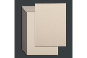 WOOQU 25 Pcs Book Board, Binder Board, Cover Board, Heavy Duty Chipboard for Book Binding, DIY Cardboard (Gray, 9 x 6 Inch 80PT)