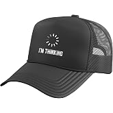 I'm Thinking Funny Nerd Geek Programmer Trucker Hat with Adjustable Mesh Back
