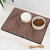 Dog Food Mats for Floors Absorbent, Pet Cat Food Mat - Quick Dry Dog Bowl Mats for Food and Water, Eco-Friendly Pet Supplies
