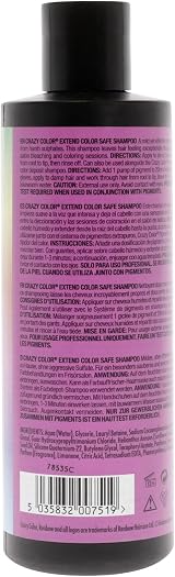 Crazy Color Extend Colour Safe Shampoo 250ml Bleached Dyed Damaged Dry Hair view 2