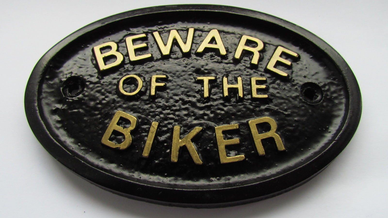 Beware of the Biker House Plaque Wall Sign