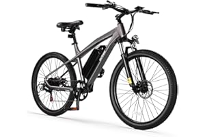 ACTBEST Race Electric Bike for Adults 21-Speed 27.5" Ebike, Up to 28MPH, Peak 1000W Brushless Motor, Removable Battery, Commuting Mountain Electric Bicycle with Fork Suspension