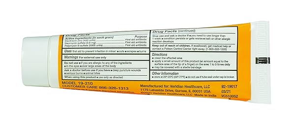 THERA|CARE TRIPLE ANTIBIOTIC OINTMENT | FIRST AID | INFECTION PREVENTION AND PROTECTION | 1.0 OZ | TOPICAL WOUND CARE FOR MINOR SCRAPES AND CUTS